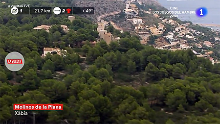 Las fantásticas imágenes de Jávea desde el helicóptero de La Vuelta ciclista a España imagen 3