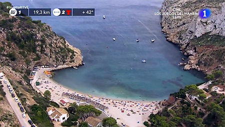 The fantastic images of Jávea from the helicopter of La Vuelta cyclist to Spain imagen 6